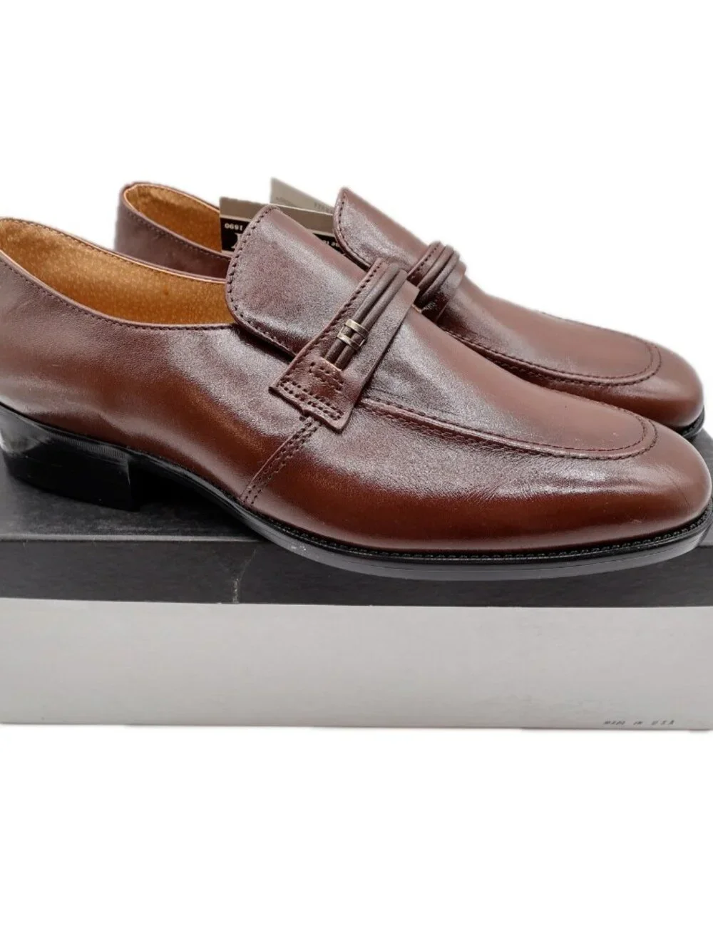 Barclay Men's 10.5 D Brown Leather Slip-On Dress Loafers Vintage USA Made